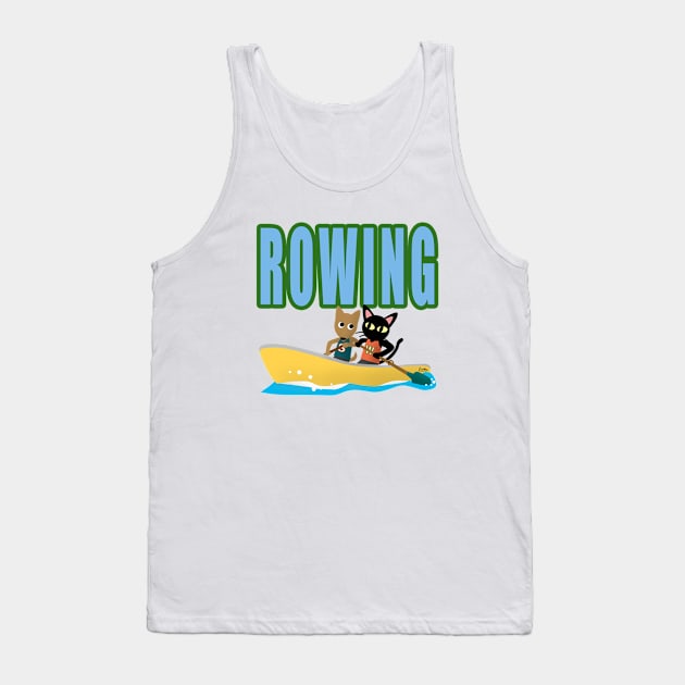 Rowing Tank Top by BATKEI